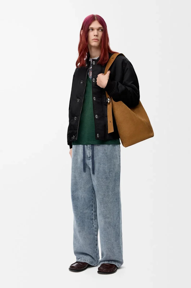 jacket in nylon black