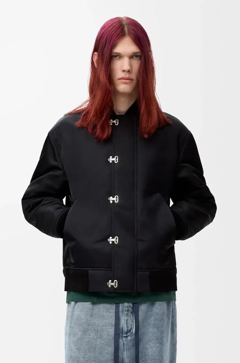 jacket in nylon black