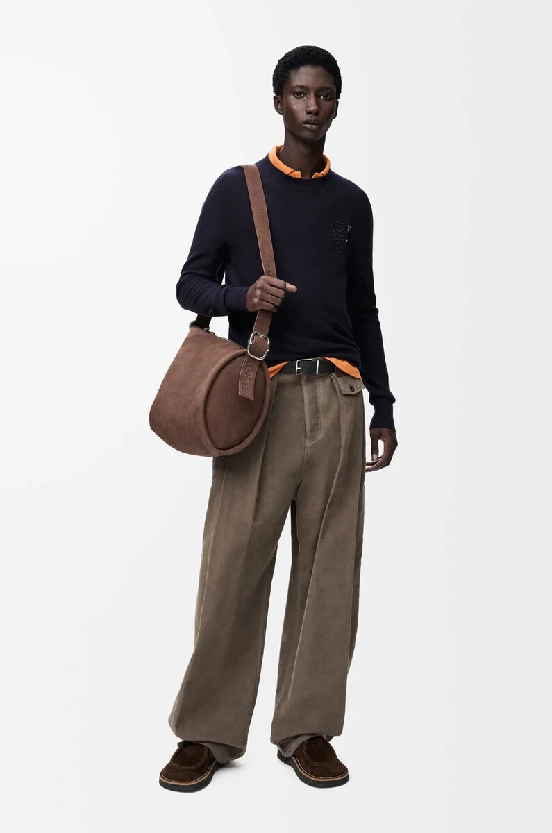 sweater in wool dark navy blue