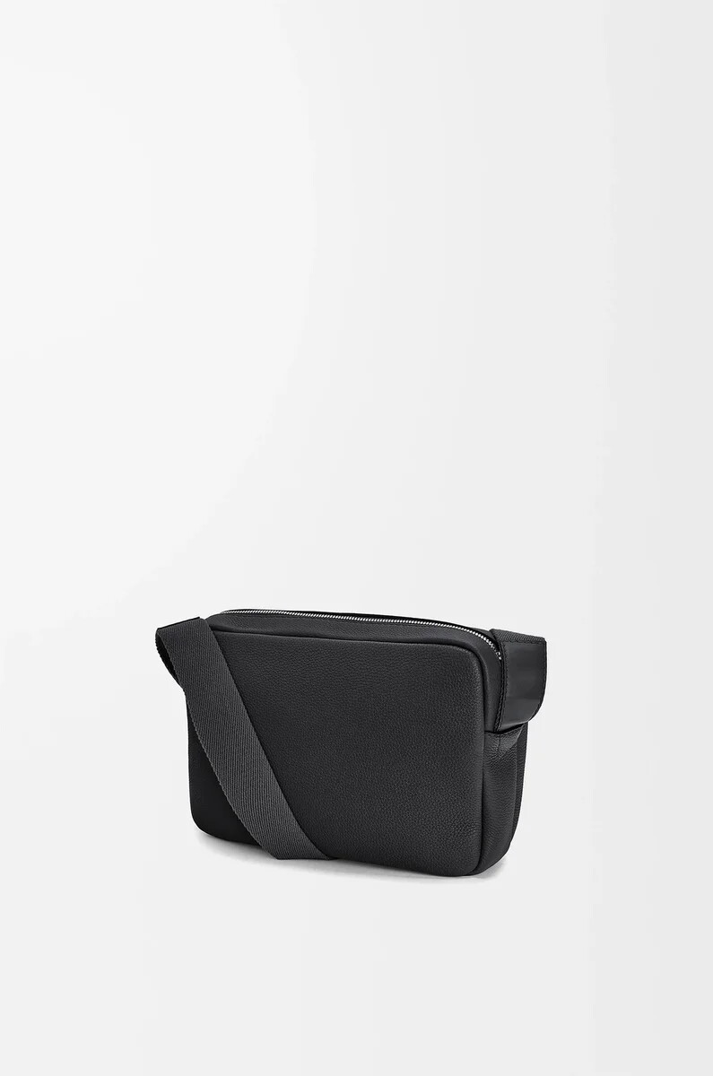 xs military messenger bag in soft grained calfskin black