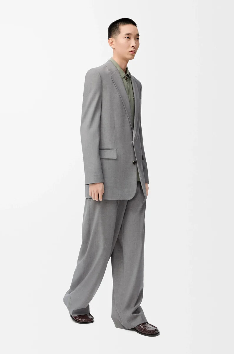 jacket in wool grey