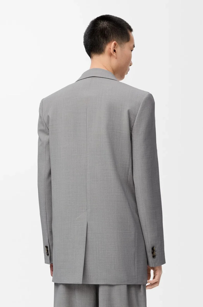 jacket in wool grey
