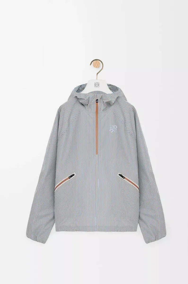 storm anorak in technical shell beigeblue