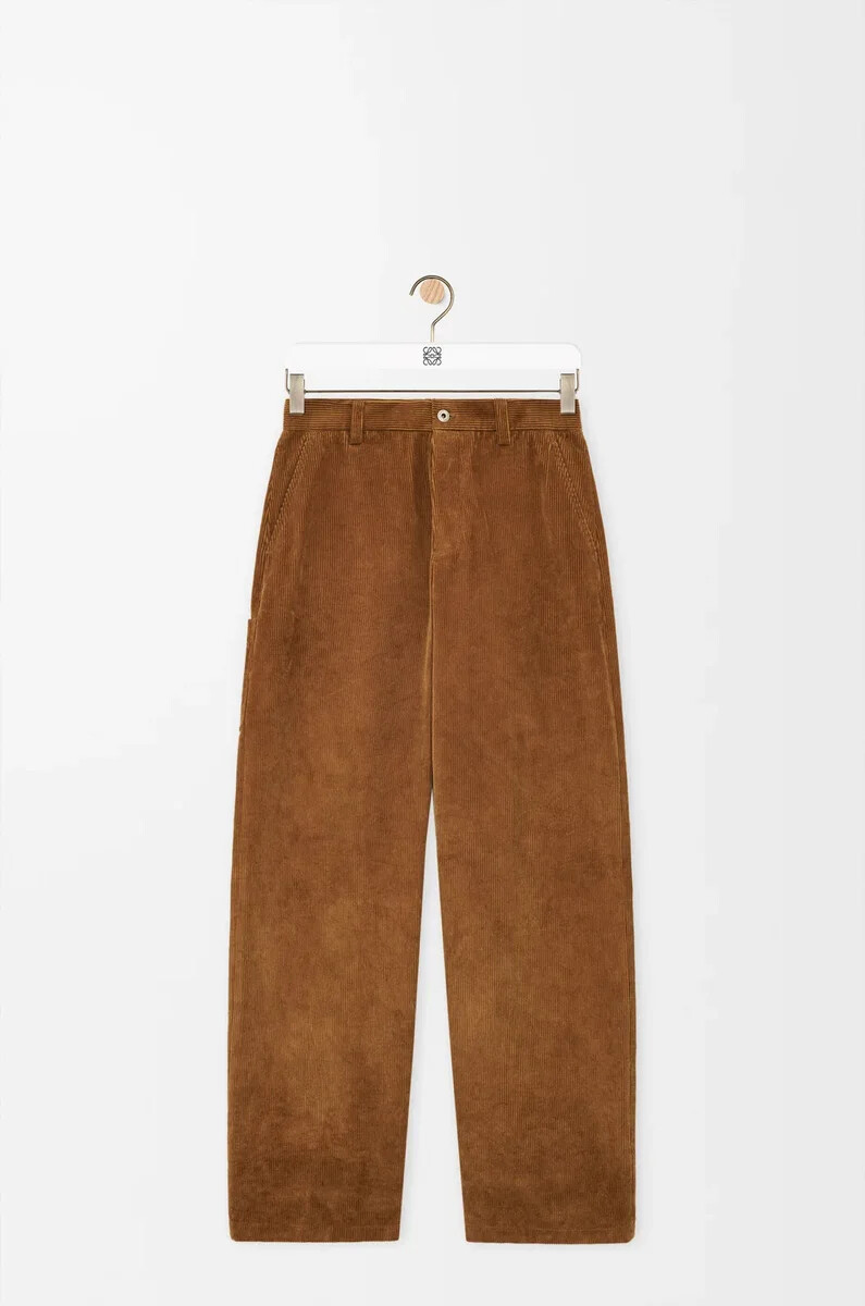 trousers in cotton brown
