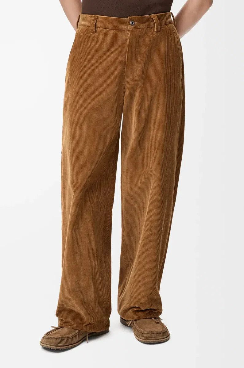trousers in cotton brown