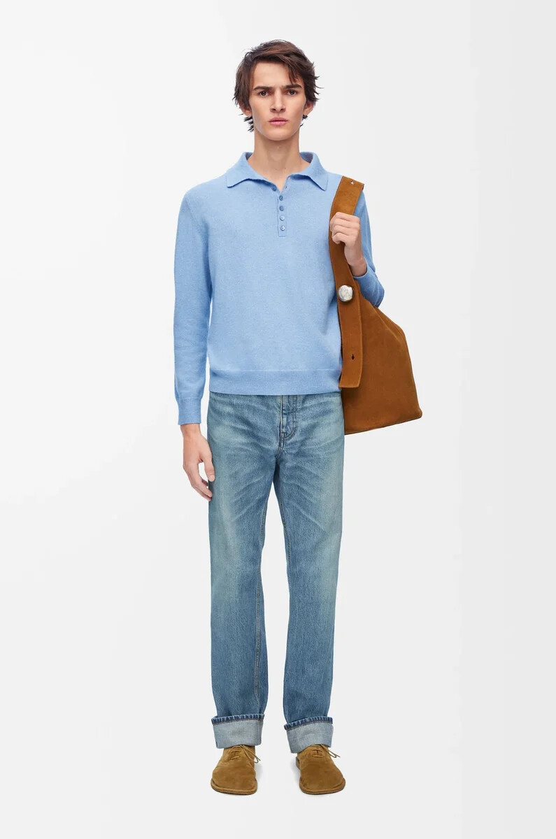 straight leg jeans in denim vintage blue