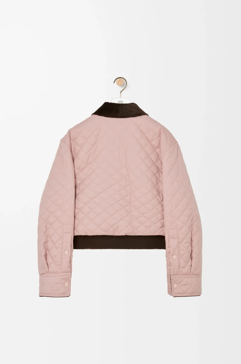 short jacket in technical fabric light pink