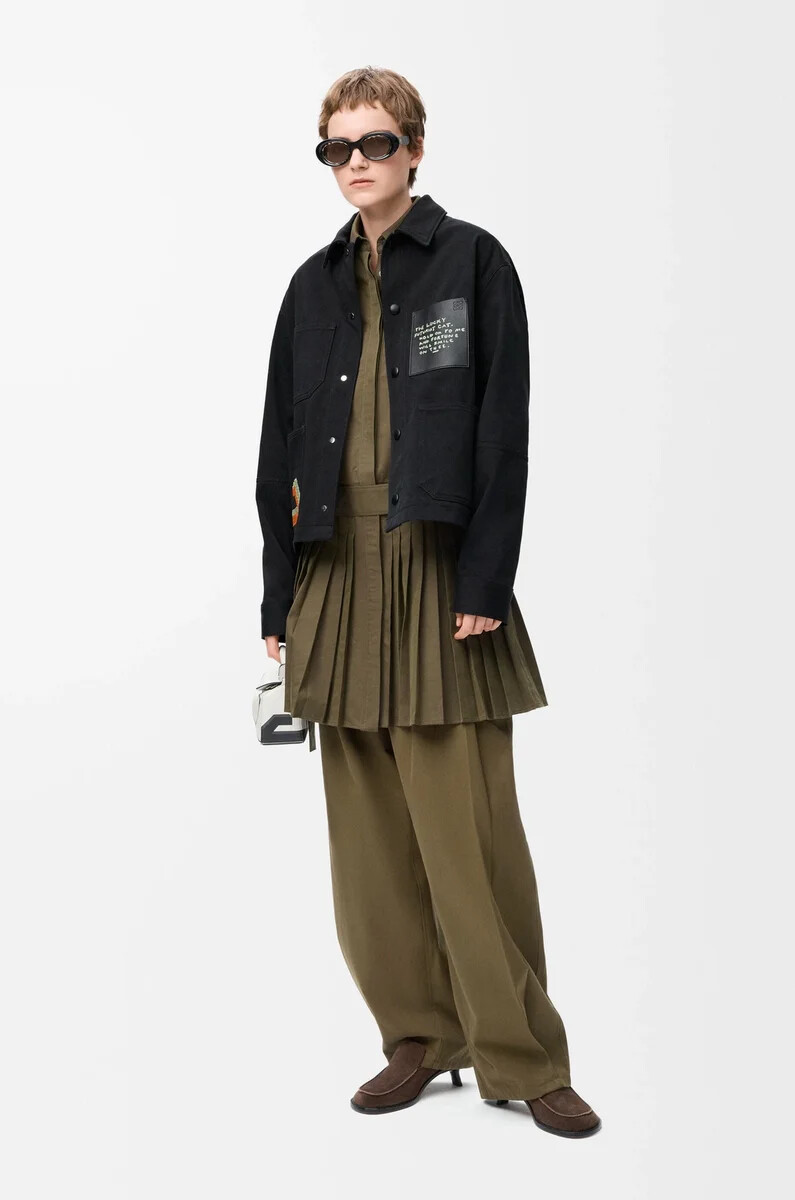 jacket in cotton black