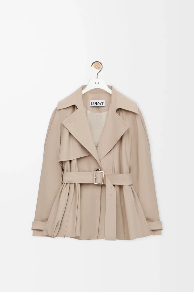 jacket in cotton beige