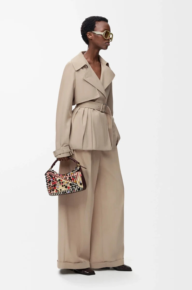jacket in cotton beige