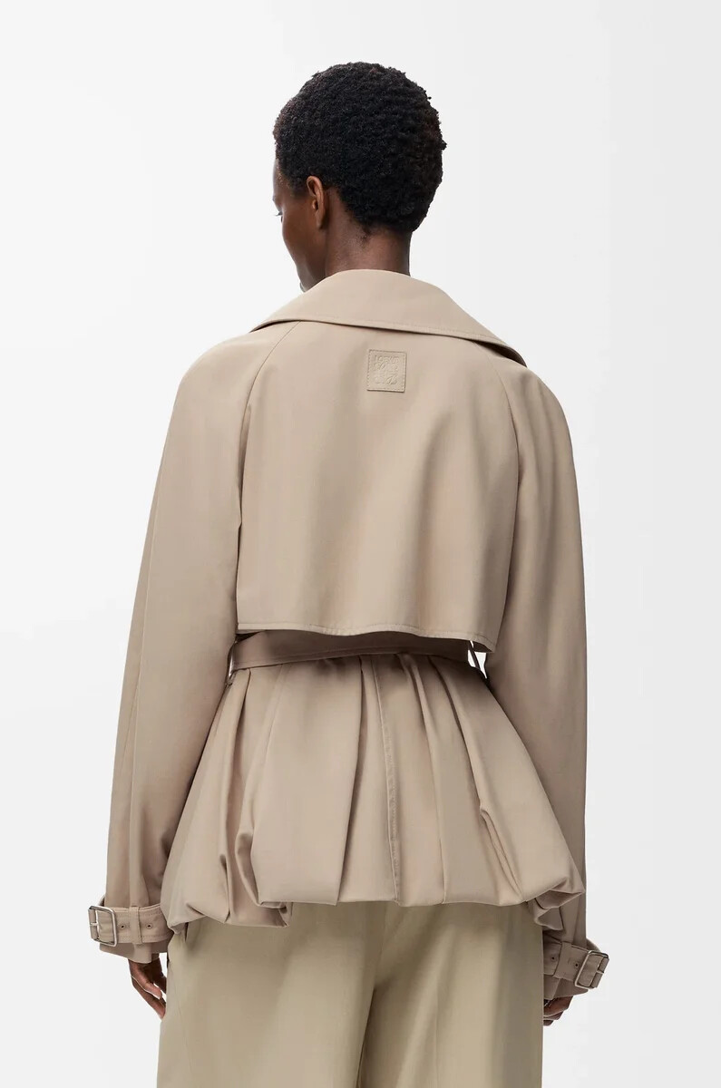 jacket in cotton beige