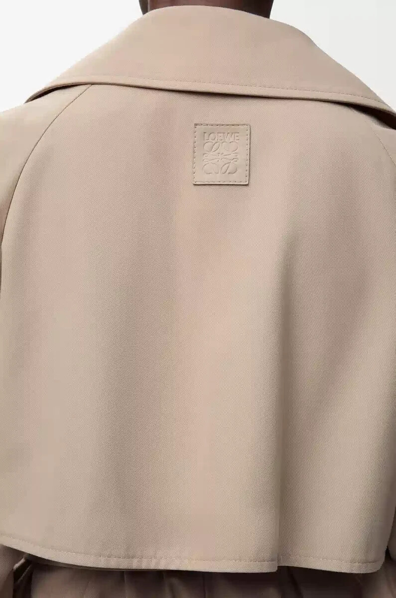 jacket in cotton beige