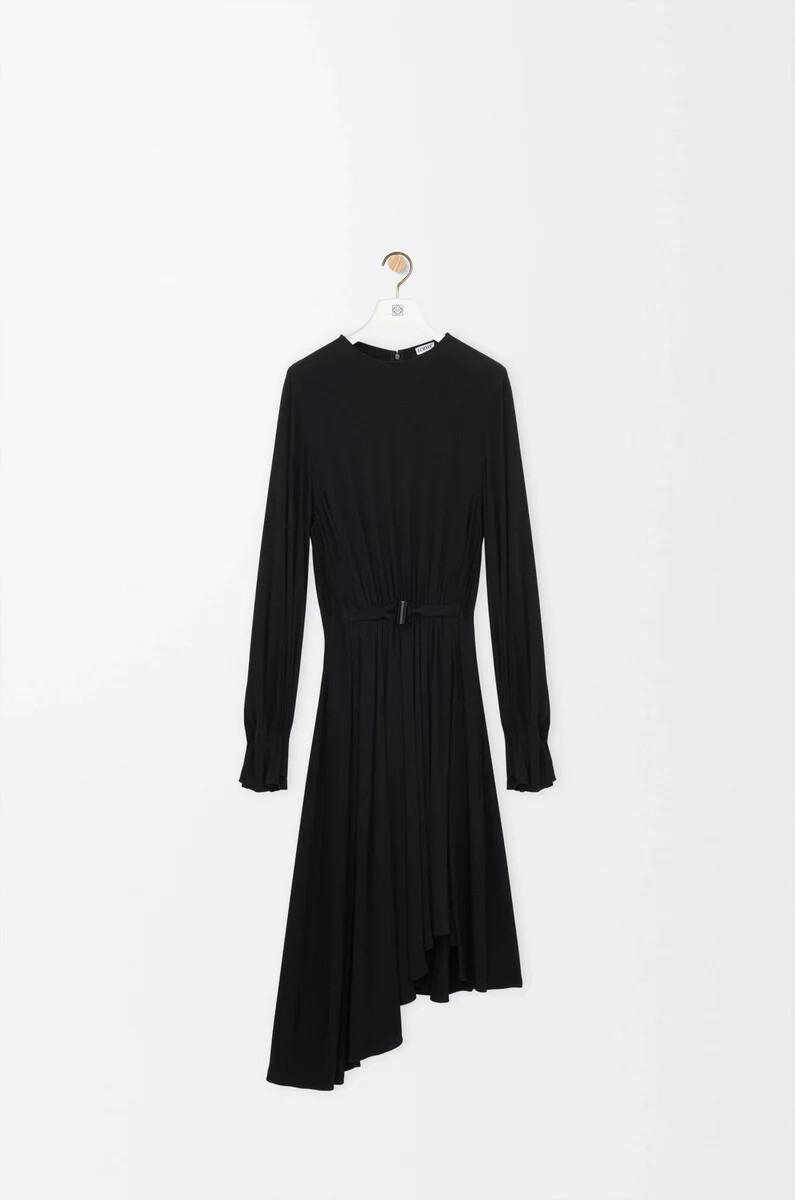 dress in viscose black