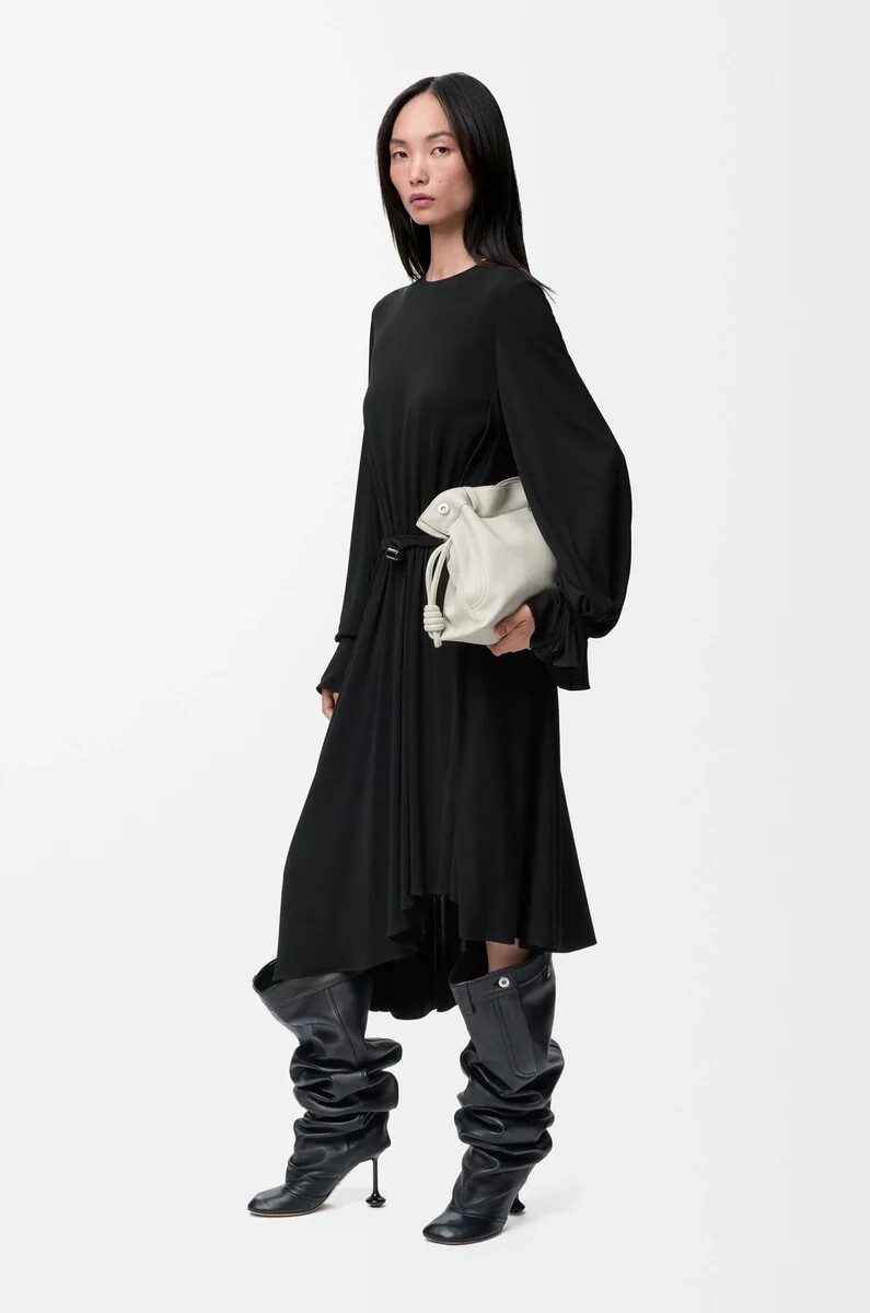 dress in viscose black