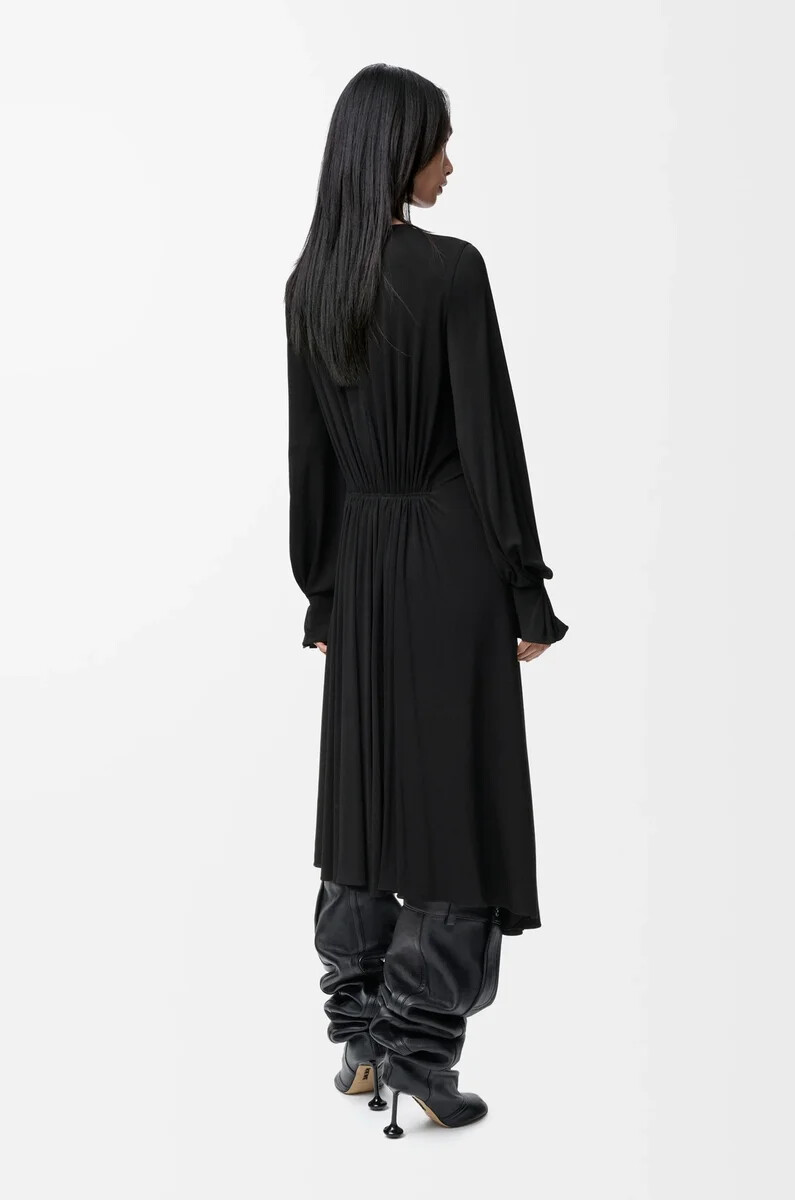 dress in viscose black