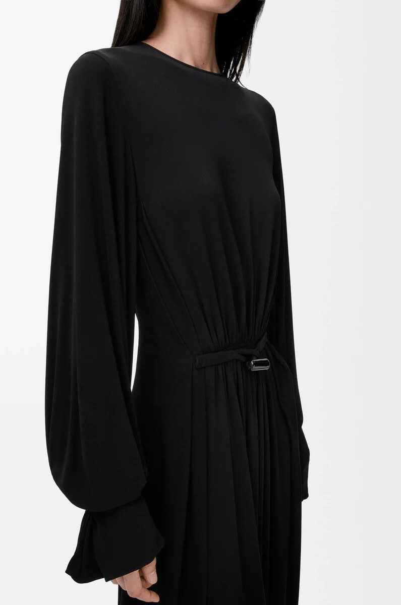 dress in viscose black