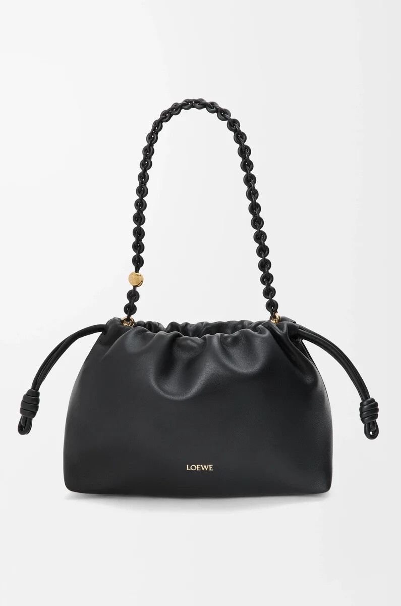 medium flamenco purse in mellow nappa lambskin black