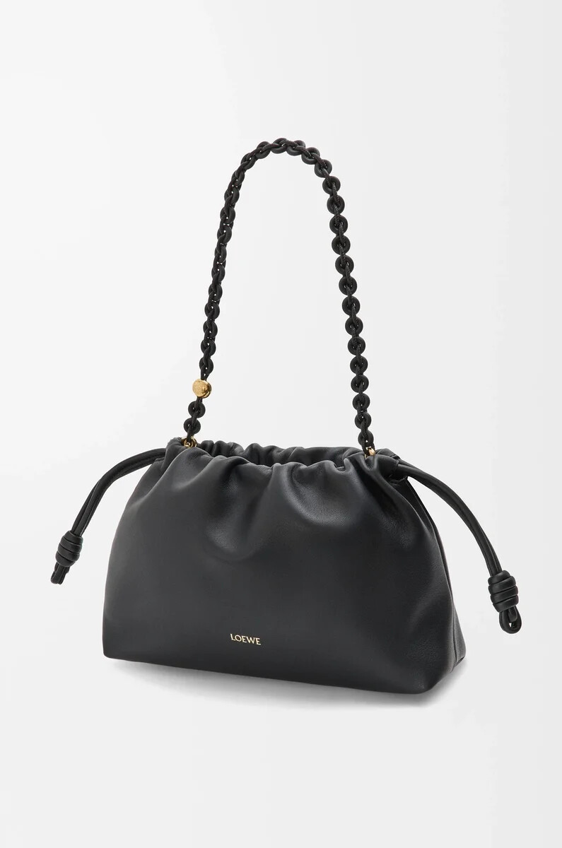 medium flamenco purse in mellow nappa lambskin black