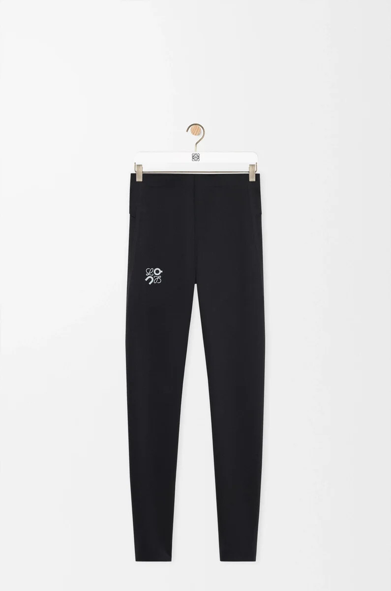 active tights in technical jersey black