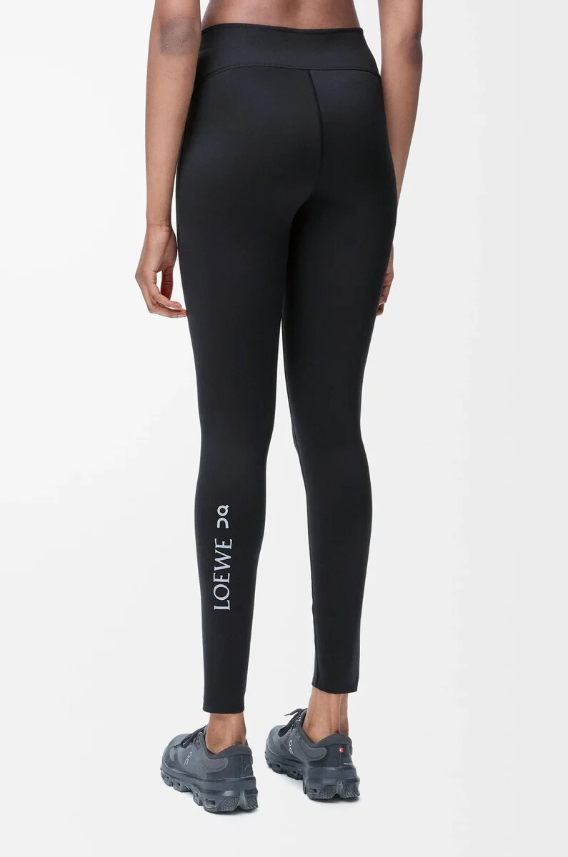 active tights in technical jersey black