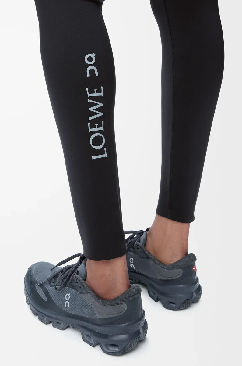 active tights in technical jersey black
