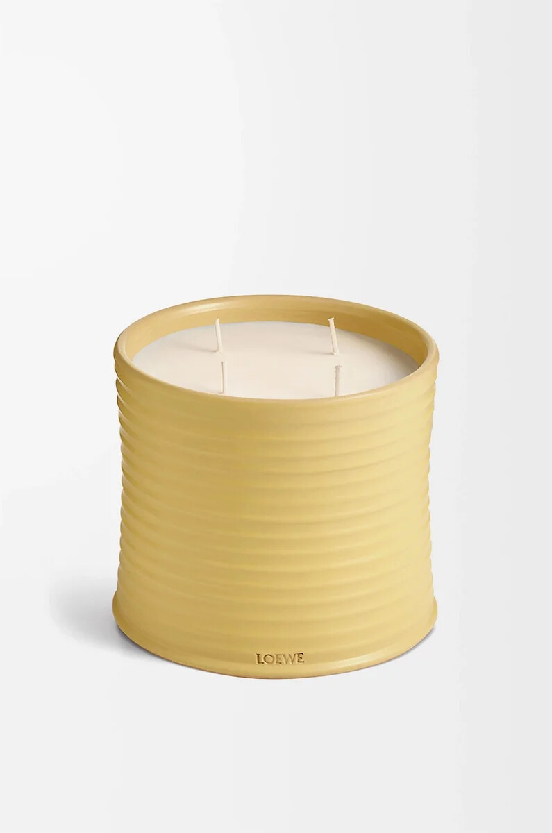 large honeysuckle candle yellow