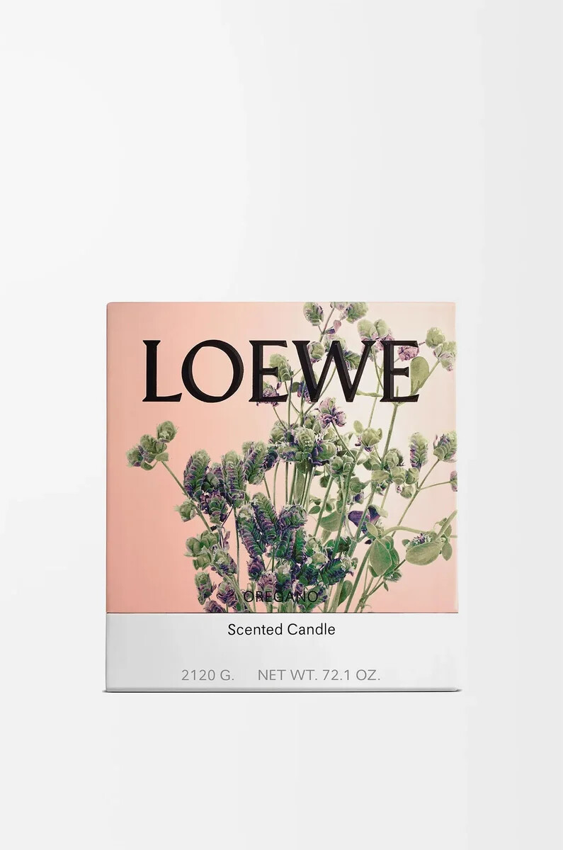 large oregano candle white