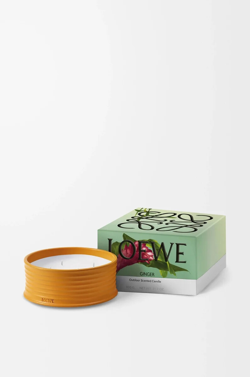 ginger outdoor candle orange