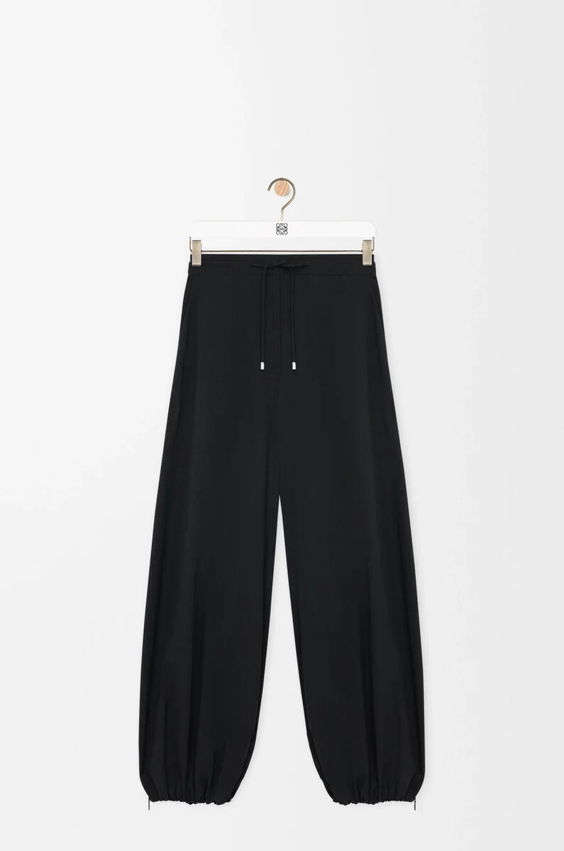 trousers in technical fabric black