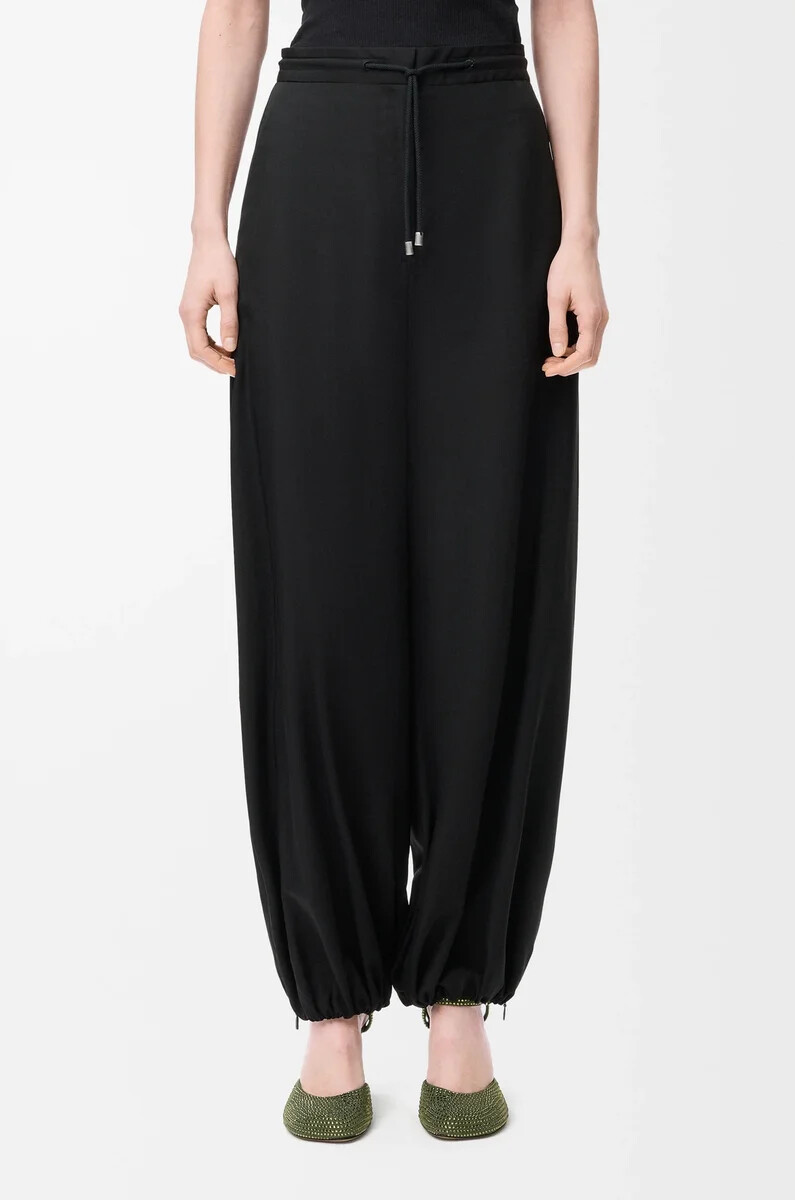 trousers in technical fabric black